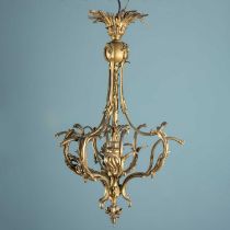 An Italian six-branch ormolu chandelier