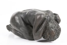 Sue Riley (British, 20th century) cast bronzed resin sculpture.