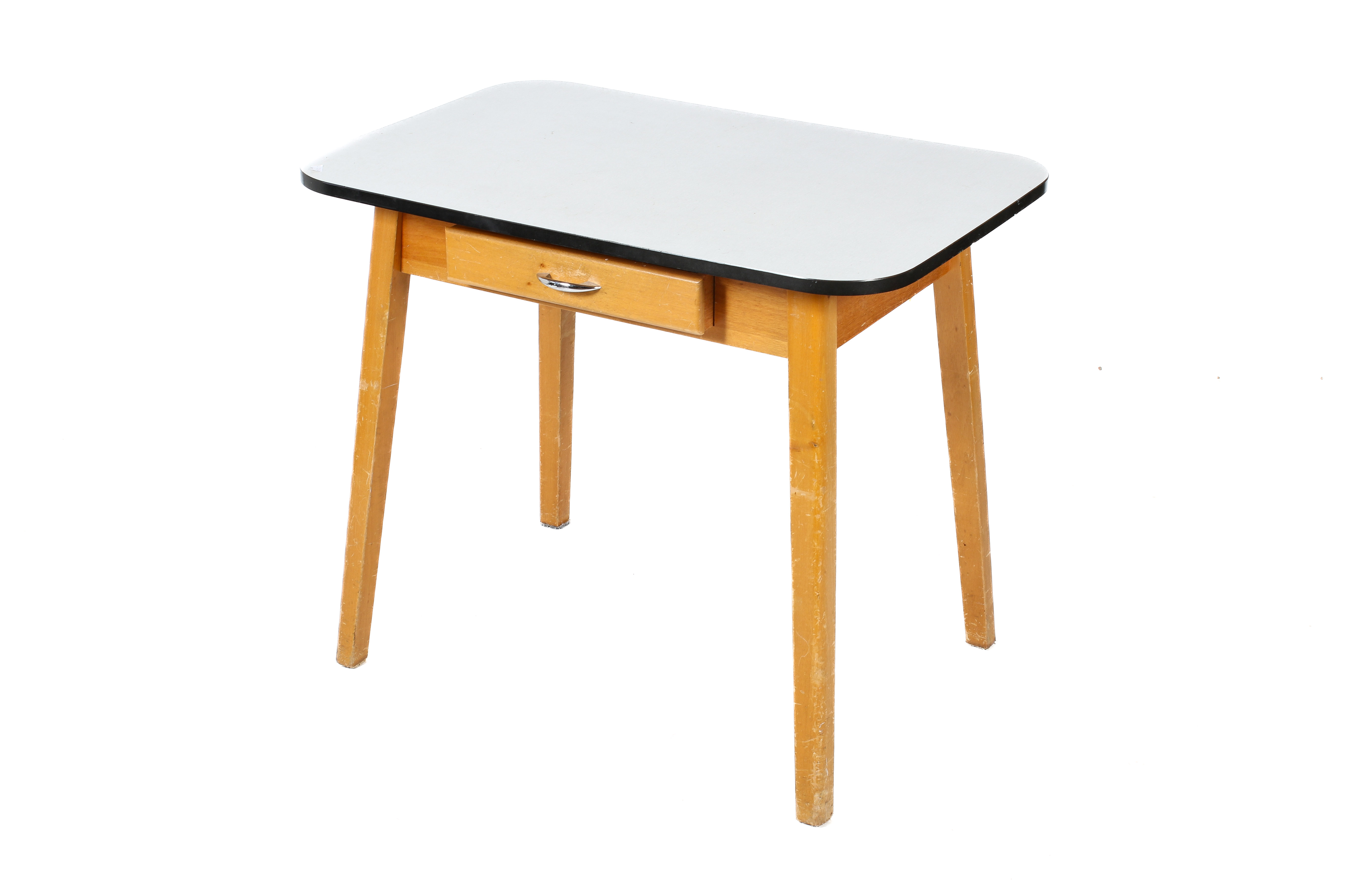 A mid-century Formica top table.