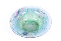 A 20th century glass bowl.