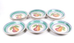 A set of twelve Igor Santo Stefano Italian pottery plates.