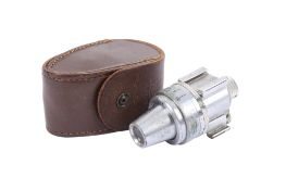A Leitz VIDUM shoe-mount variable viewfinder. Chrome. Cover 3.5cm - 13.5cm.