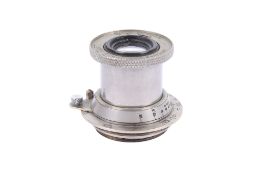 A Leitz 50mm f3.5 Elmar lens. No serial number. '11 o'clock' infinity catch.