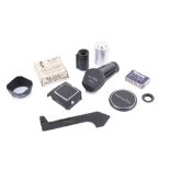 A small assortment of photographic accessories.