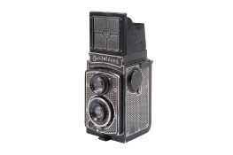A Rolleicord I Art Deco 6x6 Medium Format TLR camera. Serial number 022775.