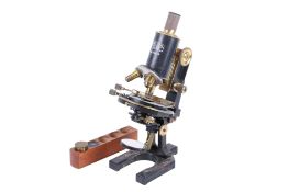 A Carl Zeiss Jena Large Stand 1 monocular microscope. Serial number 53419. Marked 'Z.L.B.U 62'.