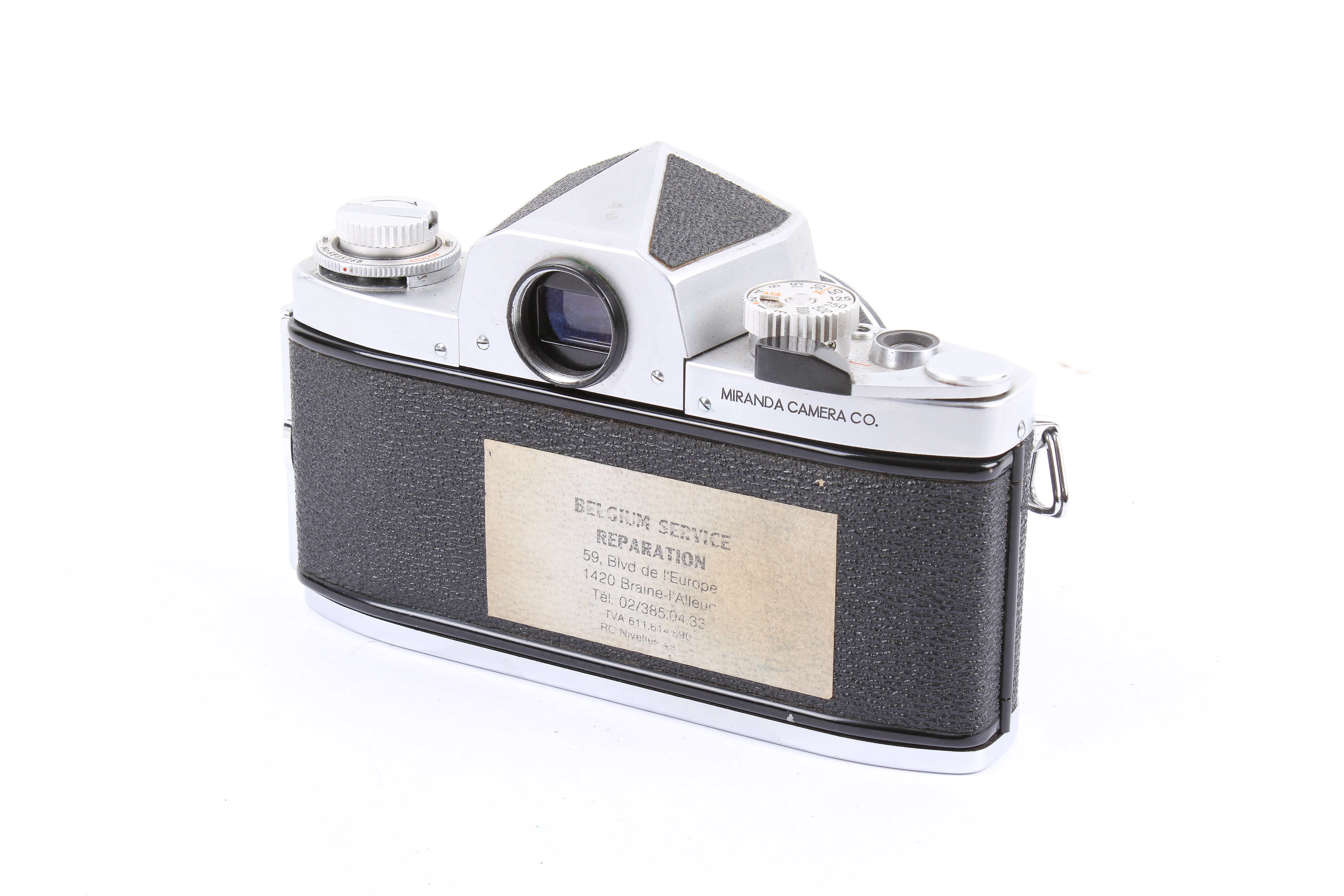 A Miranda Sensomat RE 35mm SLR camera. Chrome. With a Miranda 50mm f1.8 lens, cap and ERC. - Image 4 of 4