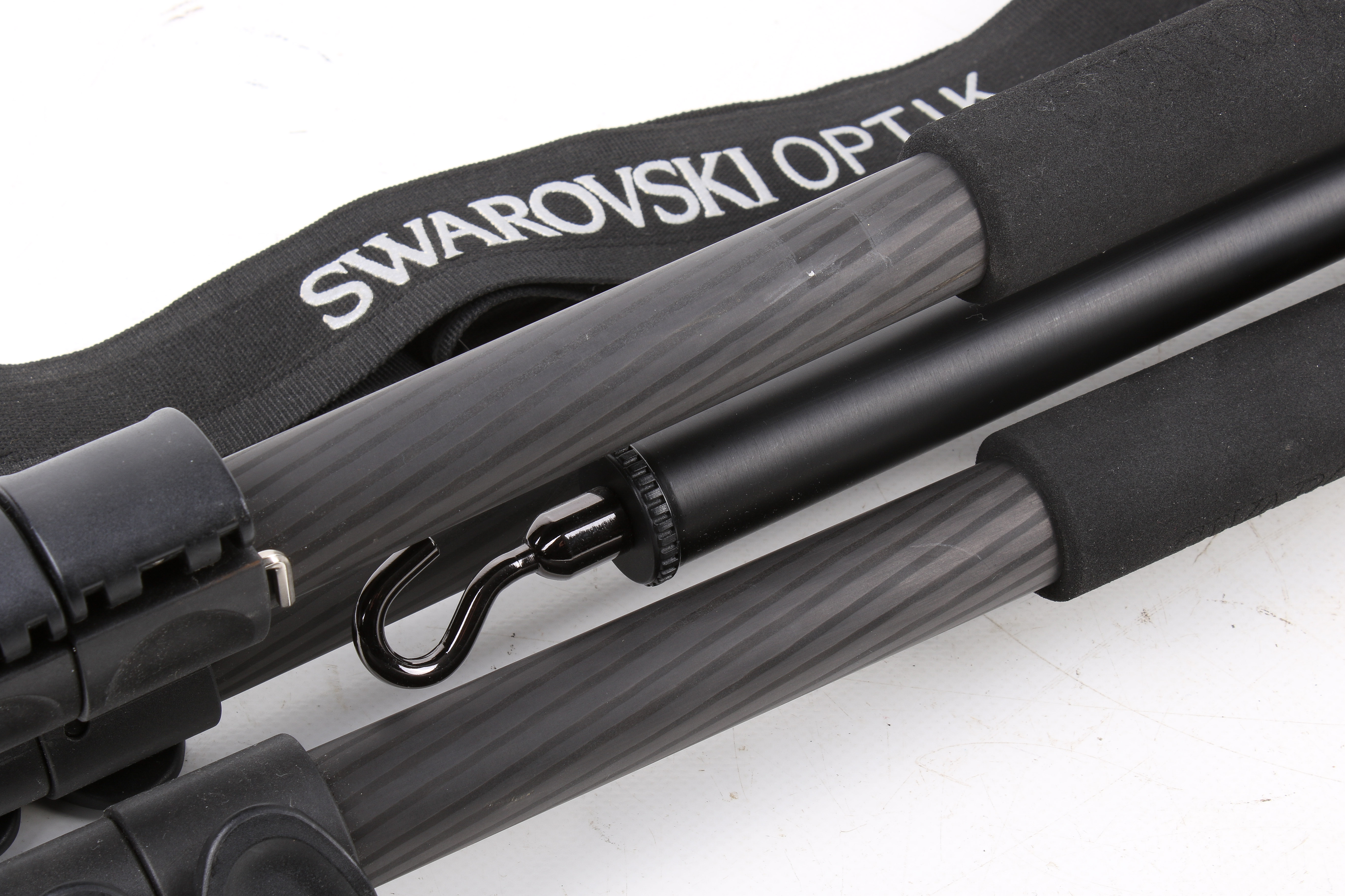 A Swarovski Optik ST 101 Carbon Tripod. With a Manfrotto 700RC2 head, and Swarovski Optik strap. - Image 3 of 5