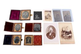 A small collection of Victorian photographic portraits.