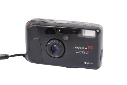 A Yashica T4 35mm compact camera. Serial Number 588928. With a Carl Zeiss T* 35mm f3.