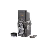 A Rolleiflex Automat 6 x 6 Medium Format TLR camera. Serial number 607813. With a Carl Zeiss 7.