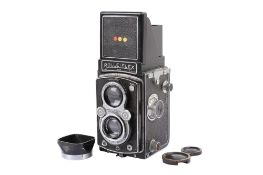 A Rolleiflex Automat 6 x 6 Medium Format TLR camera. Serial number 607813. With a Carl Zeiss 7.