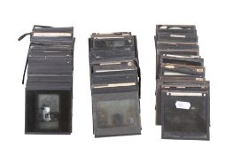 A collection of magic lantern slides.