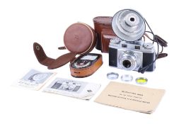 An Agfa Super Silette 35mm Rangefinder camera. With an Agfa 45mm f3.5 Apotar lens.