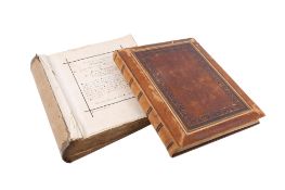 Two Victorian photograph albums.
