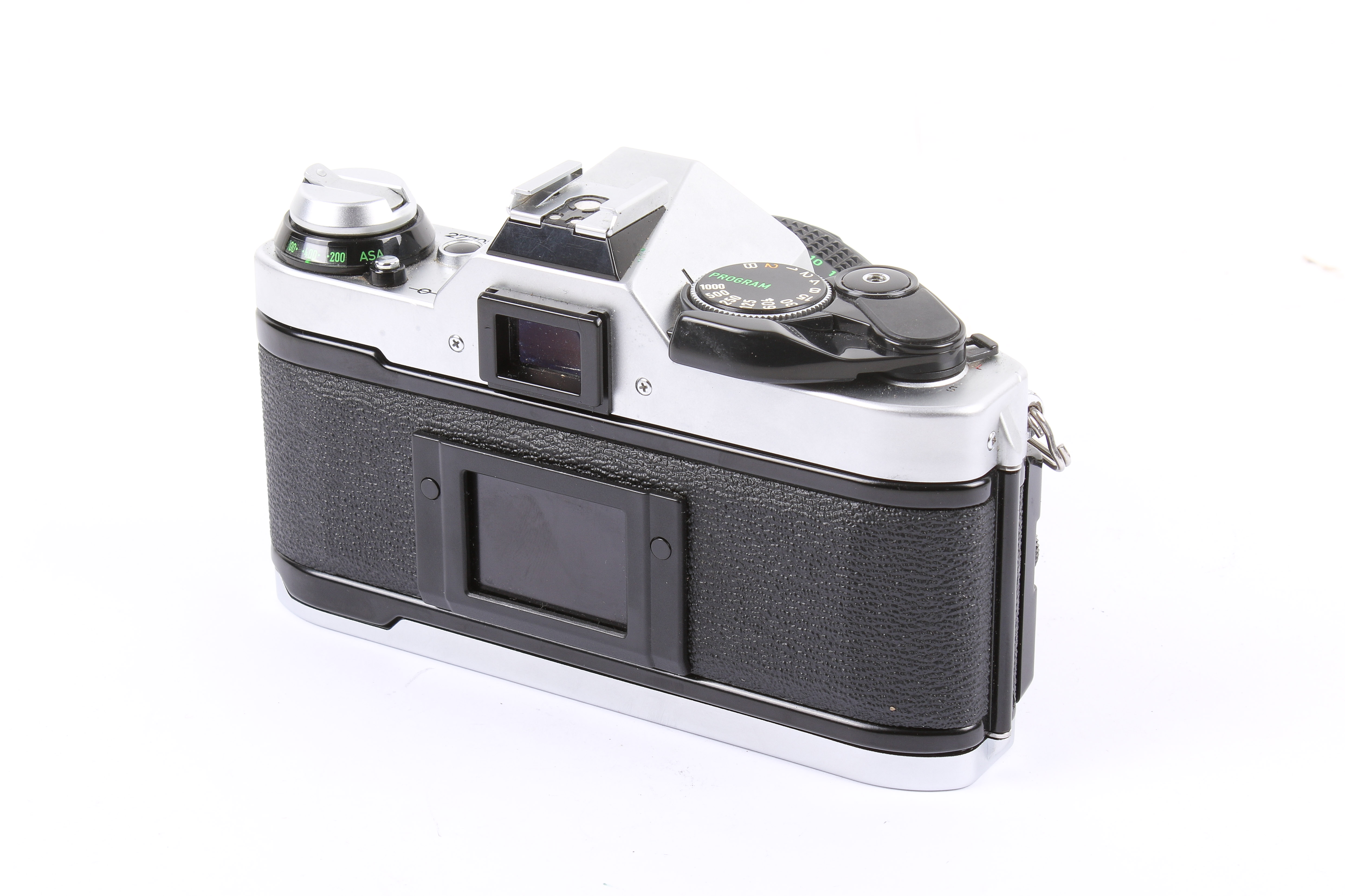 A Canon AE-1 Program 35mm SLR camera outfit. Chrome. Serial number 2770376. - Image 4 of 6