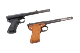 Two vintage Gat Gun Pop Out Air Gun Pistols.