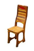 A hand made craft wooden chair.