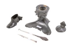 Late 19th century and later metalware items.