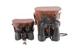 Two pairs of vintage binoculars. Including Ross Bino.Prism No.