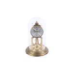 A late 20th century Hermle Germany Anniversary mantel timepiece with glass dome.