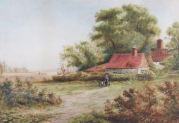 Edward Beecham LAIT (19th century) watercolour, 'Clifton Notts'.