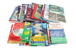 A large collection of football match programmes for international,