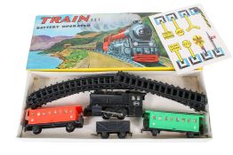 A vintage Hong Kong Battery Operated Train set. No.