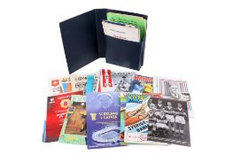 A collection of International and inter league football programmes.