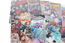 A collection of vintage comics.
