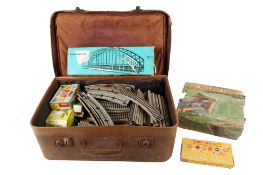 An assortment of 00 gauge train layout accessories.
