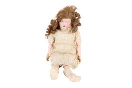 A vintage Morimura Brothers Japanese bisque headed doll.