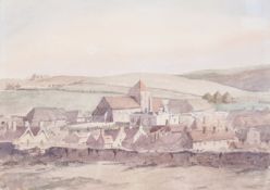 Rev. John Louis Petit (1801-1868) - Rottingdean, Sussex, watercolour.