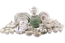 A Copeland Spode Chinese Rose dinner service and tea set.