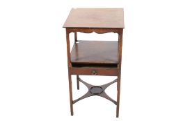Edwardian mahogany gentleman's washstand.