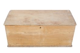 A 20th century pine blanket box.