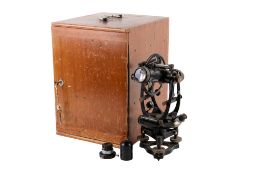 A vintage Cooke, Troughton & Simms Ltd surveying theodolite, cased. S/n. 18658, max.