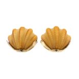 A set of two Art Deco style wall lights.