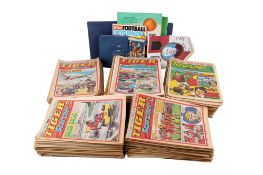 A collection of assorted football related comics, circa 1970s.