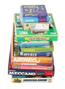 A collection of assorted board games and toys. Including Deny Fisher Haunted House, Spirograph, etc.