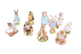 A collection of ten assorted Beswick Beatrix Potter's character figures.