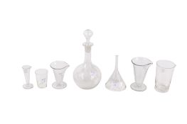 A collection of assorted Victorian and later glassware.