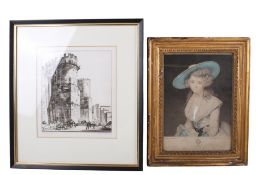 Two etchings and engravings. Including 'The Hon.