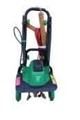 A Gardenline electric tiller.