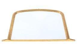 A 21st century gilt framed overmantle wall mirror.