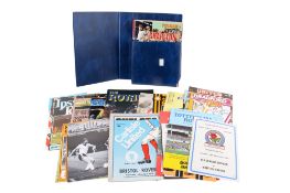 A collection of vintage Bristol Rovers Football Club programmes.