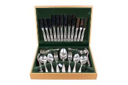 Canteen of Newbridge Kings pattern silver plated cutlery. Mostly for six, approximately 52 pieces.