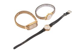 Three lady's Tissot wristwatches.