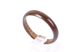 An Emperor Napoleon commemorative coin ring. With date 1862 to the inside, size O.