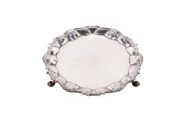 A George II silver salver.